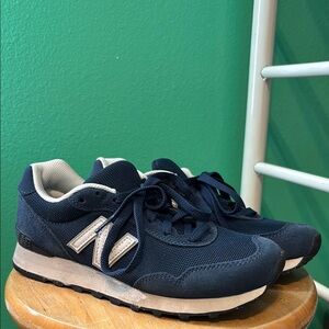 New Balance Navy and White Sneakers